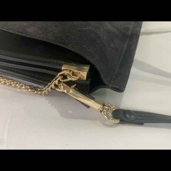 Chloe Faye Suede Calfskin Medium - Dark Grey - Picture 4 of 8